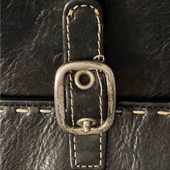 Black Leather Satchel by El Portal - Great Used Condition! - Picture 11 of 11